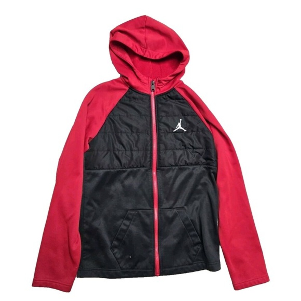 Jordan‎ Boys Jacket  Black Red Zip Up Large Youth